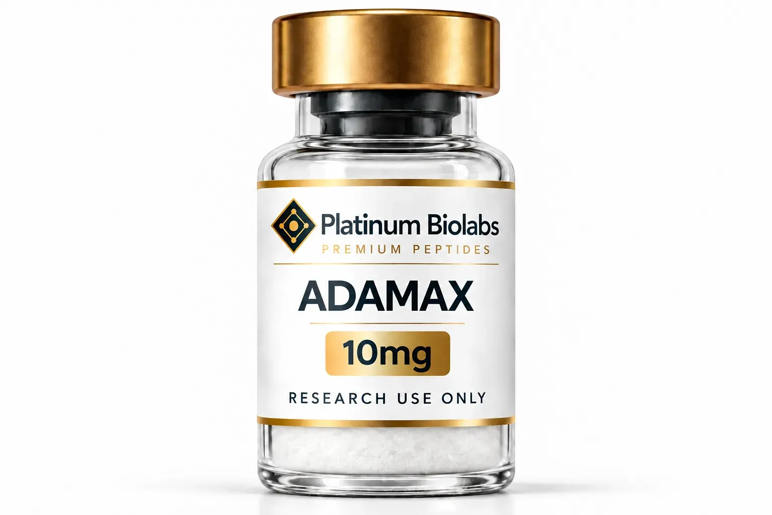 Buy Adamax 1032 10mg — premium research peptide vial Adamax 1032 10mg research peptide vial — 99%+ purity, third-party tested, made in the USA