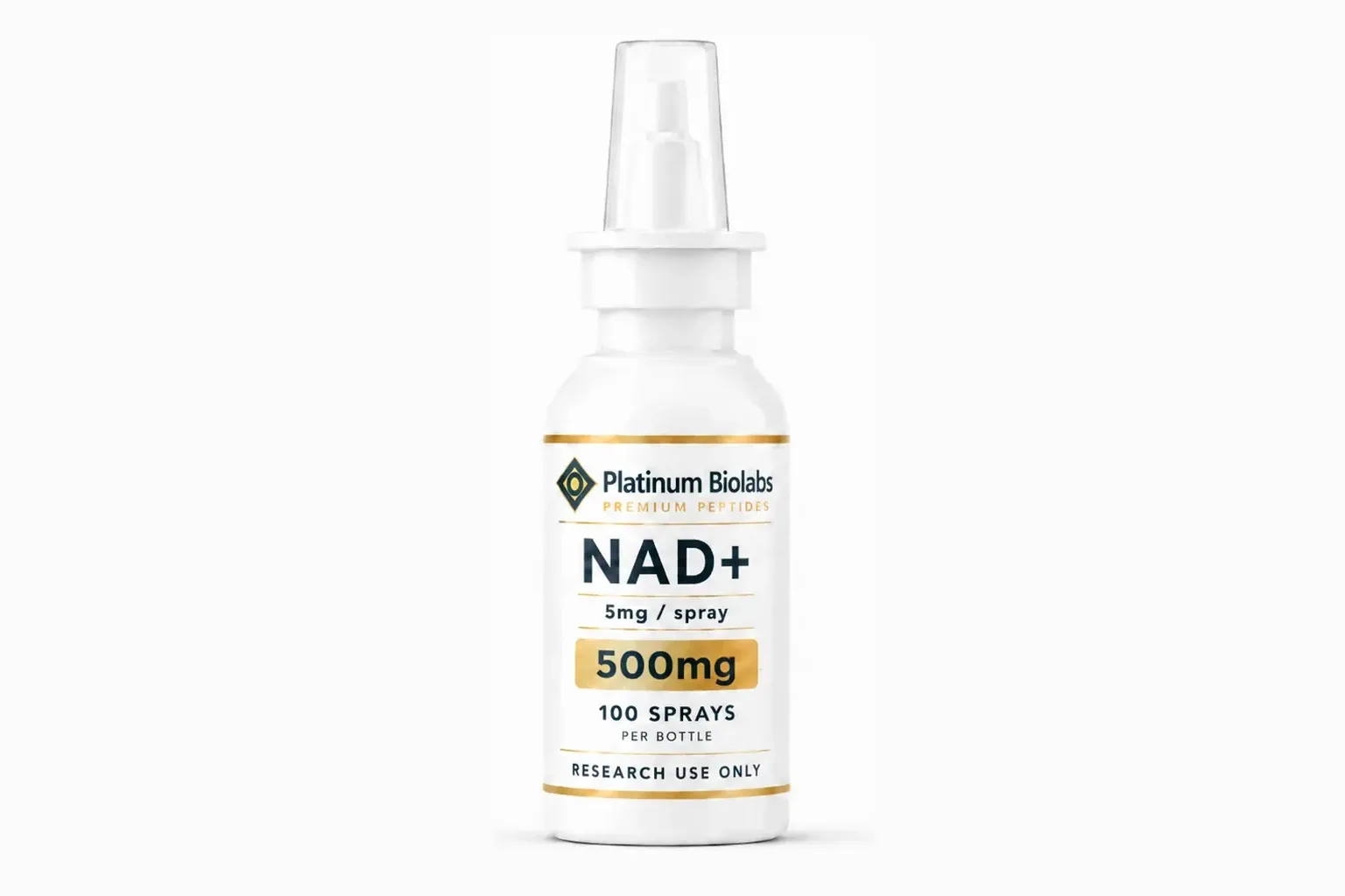 NAD+ Nasal Spray research peptide — 99%+ purity, third-party tested, made in the USA